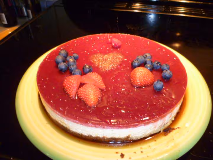Bavarois citron sur pate de biscuit
