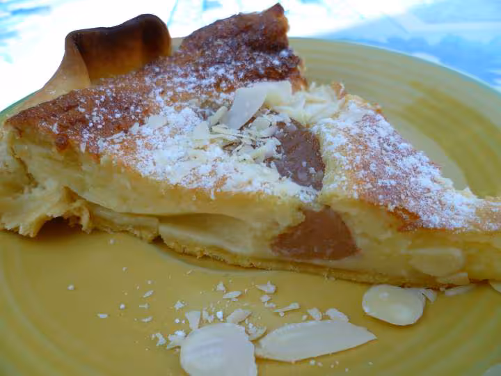 Tarte aux poires creme d amande