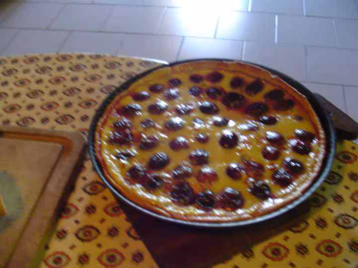 Tarte aux prunes du jardin