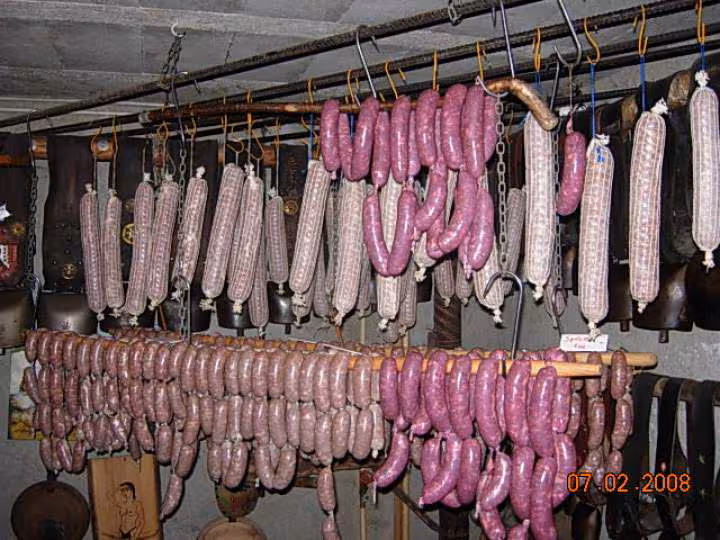 Vue d ensemble saucisses et saucissons