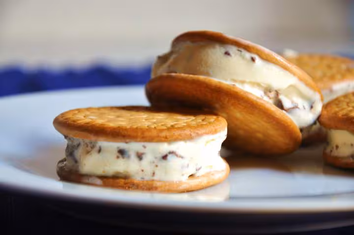 Galletas con helado