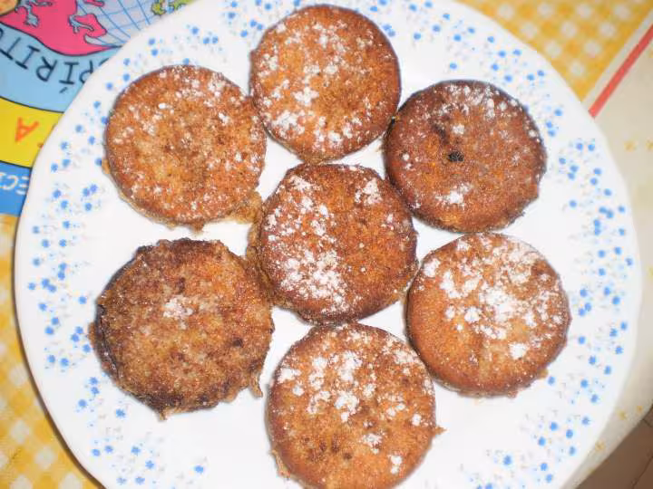 Galletas maria rellenas y fritas