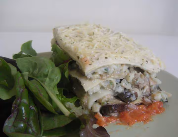 Lassagnes a la morue et a l aubergine
