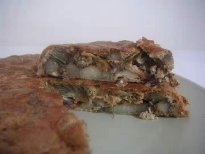 Omelette aux artichauts