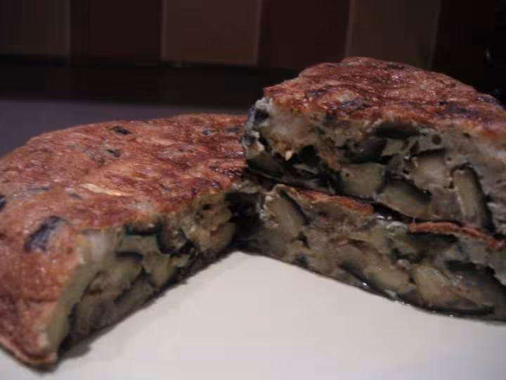 Omelette aux aubergines