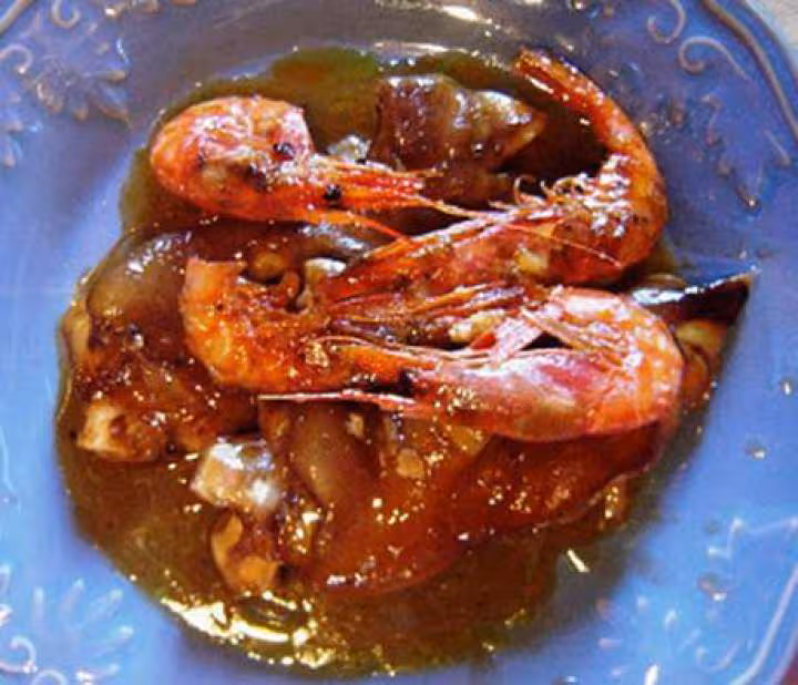 Pieds de porc aux crevettes