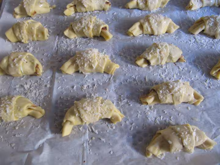 Croissants banane chocolat noix de coco