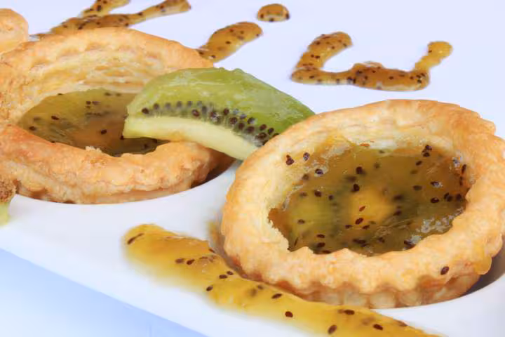 Feuilletees kiwi et confiture de kiwi