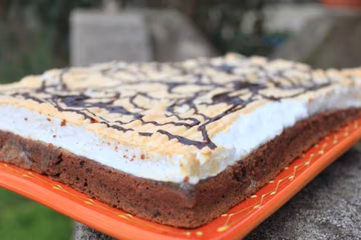 Gateau au chocolat meringue
