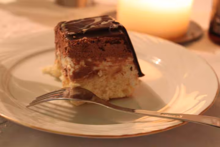 Gateau chocolats noir et blanc
