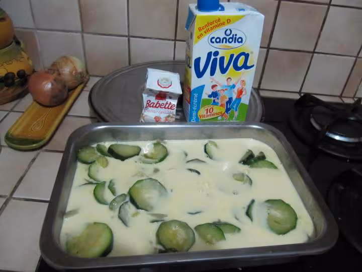 Gratin fondant avant cuisson