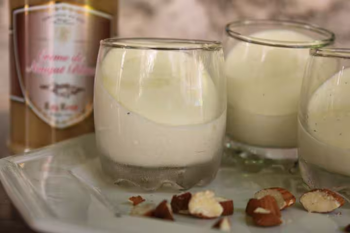 Panna cotta au nougat blanc