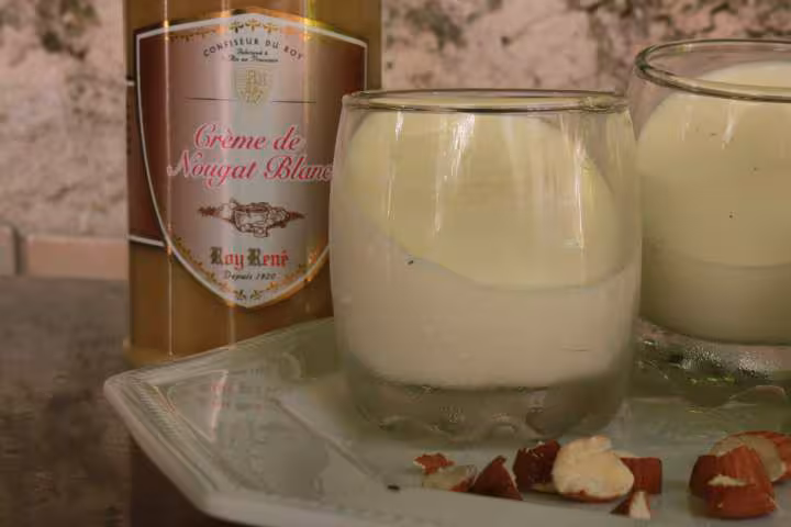 Panna cotta nougat blanc