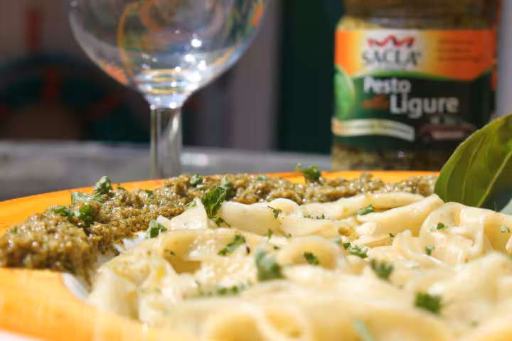 Tagliatelles aromatisees