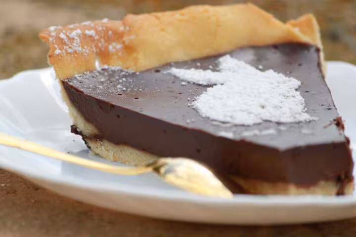 Tarte au chocolat du lapin de paques