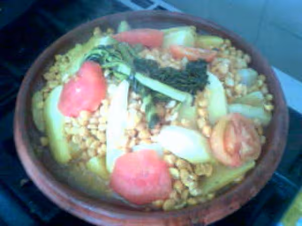 Tagine aux navets et pois chiches