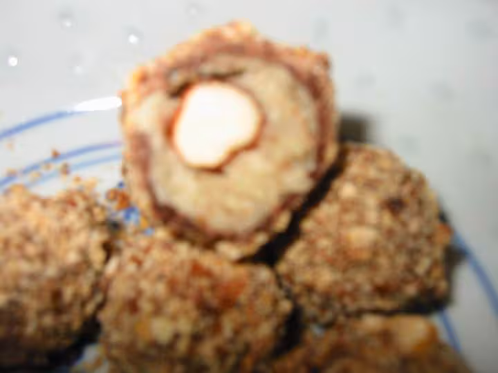 Boule au turron en coupe