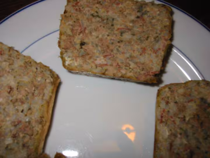 Cake de chou farci tranches