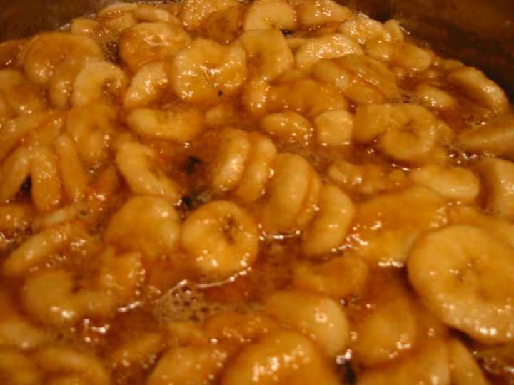 Cuisson confiture de bananes a la vanille
