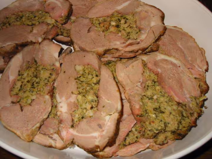 Epaule d agneau farcie aux olives