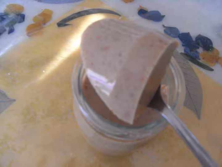 Flan d amande au lait d epeautre texture