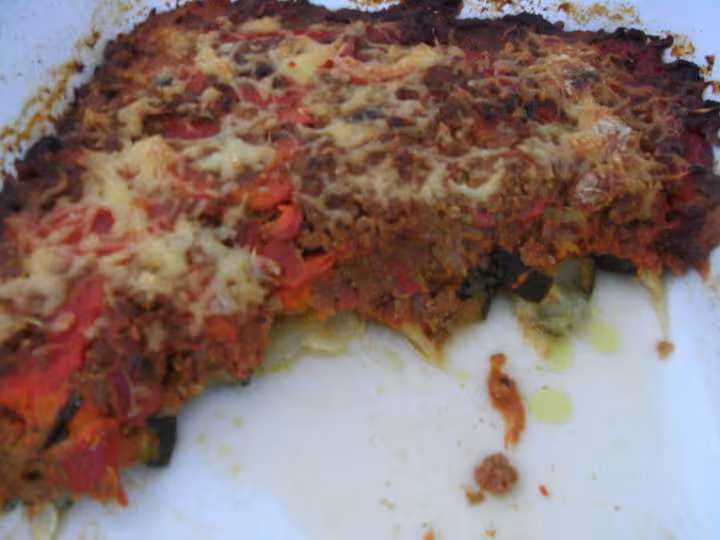 Gratin de courgettes sauce bolognaise