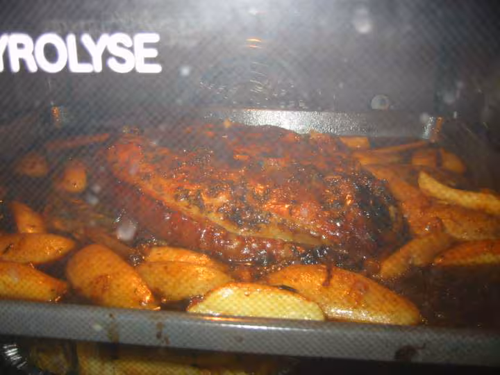 Rouelle de porc rotie