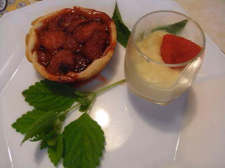 Tarte chaude aux fraises et creme au citron defi de docdom