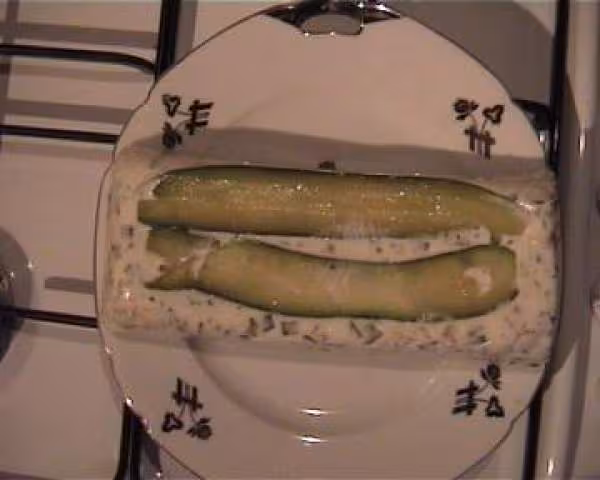 Terrines froide de courgettes au roquefort