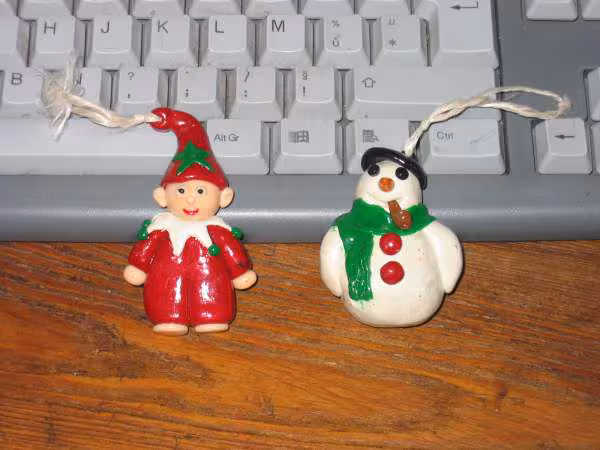 Sujets de noel en fimo
