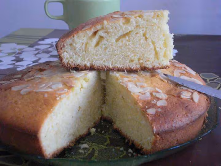 Gateau au yaourt vanille amandes