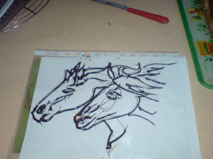 Dessin chevaux