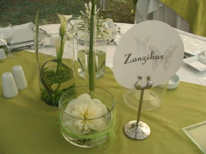 Photo deco table mariage
