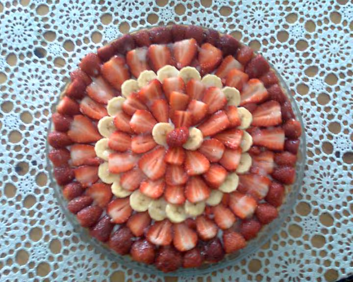 Tarte fraise banane