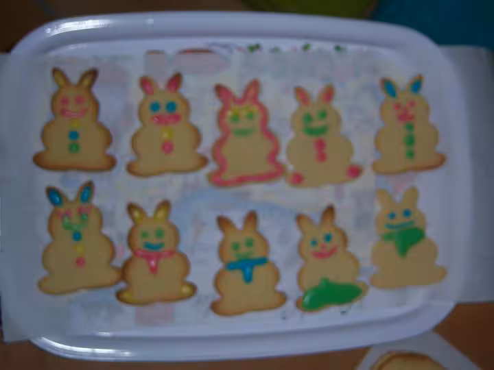 Paques sables lapins