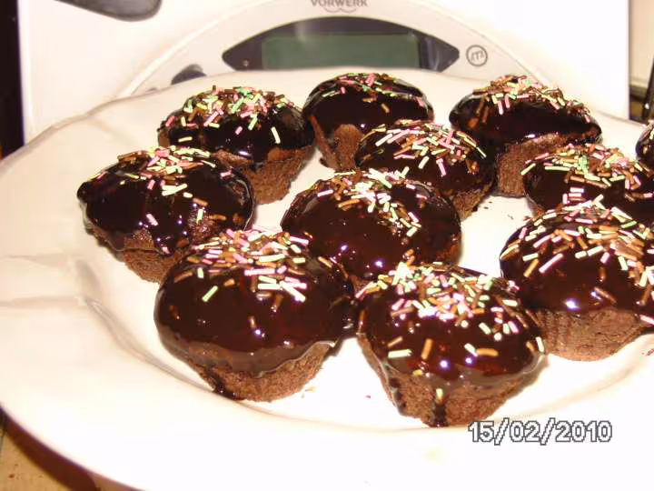Cupcakes chocolat glacage cremeux