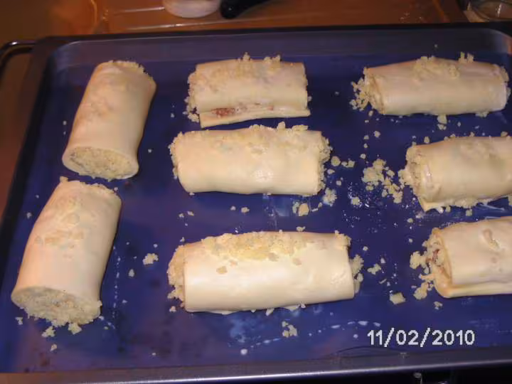 Roules jambon fromage crus