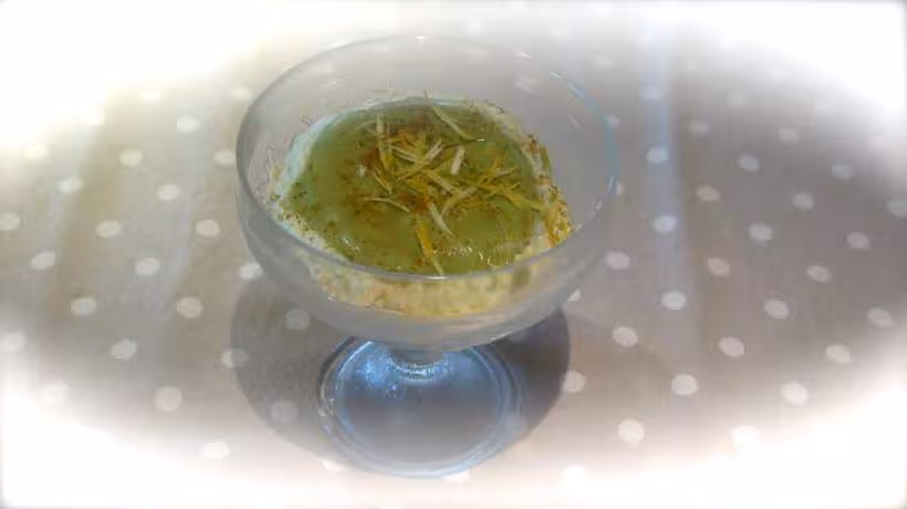 Bavarois avocat crabe