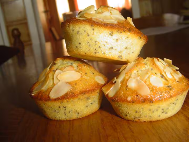Muffin citron amandes graines de pavot