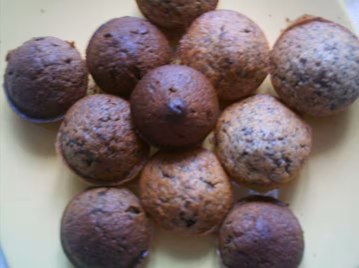 Muffins aux pepites de chocolat zoom