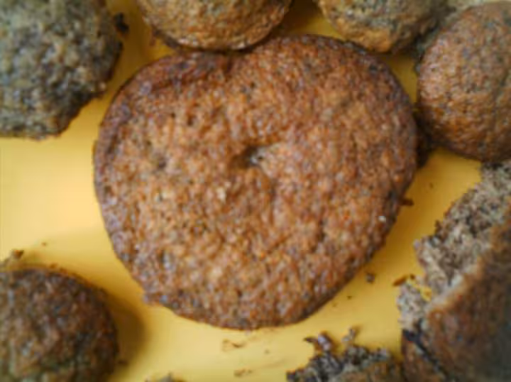 Muffins coeur aux pepites de chocolat