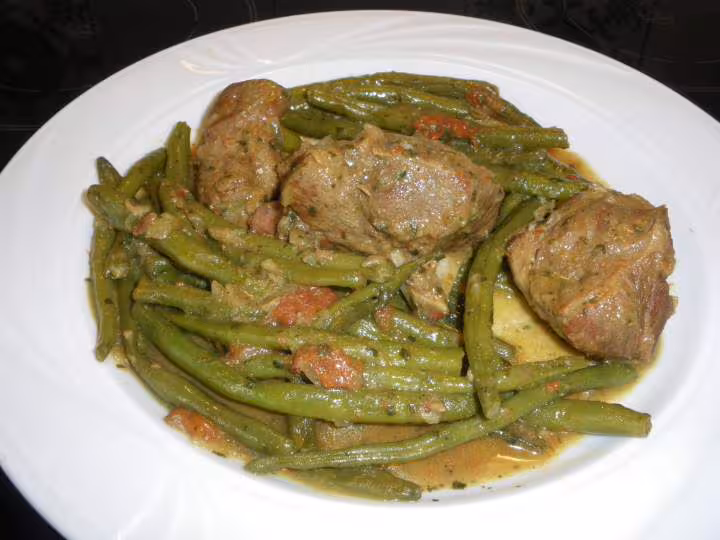 Agneau aux haricots verts