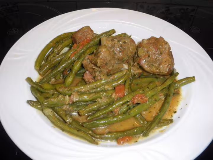 Agneau aux haricots verts