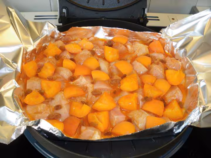 Blanc de poulet aux abricots