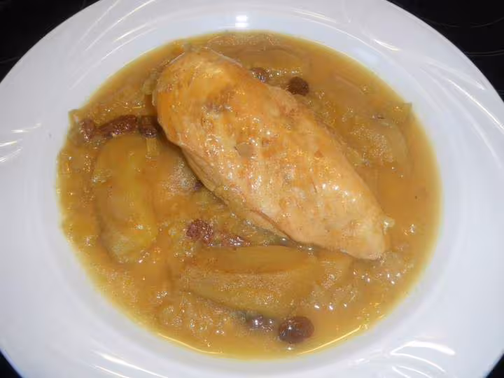 Blancs de poulet aux pommes