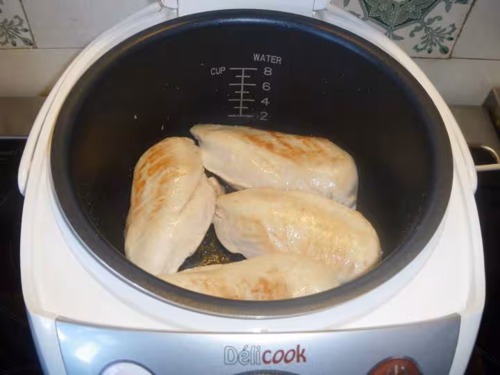 Blancs de poulet aux pommes