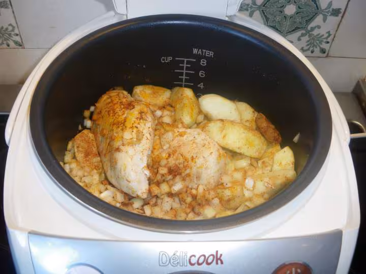 Blancs de poulet aux pommes