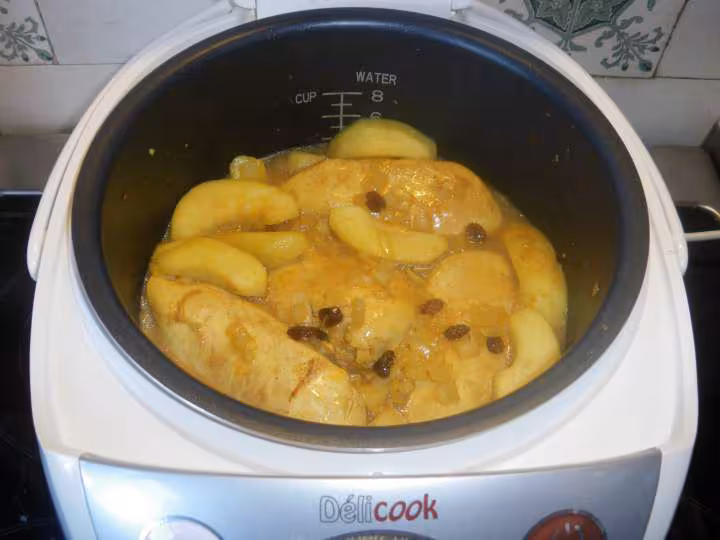 Blancs de poulet aux pommes