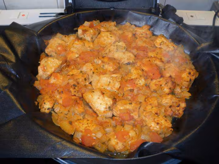 Blancs de poulet aux tomates