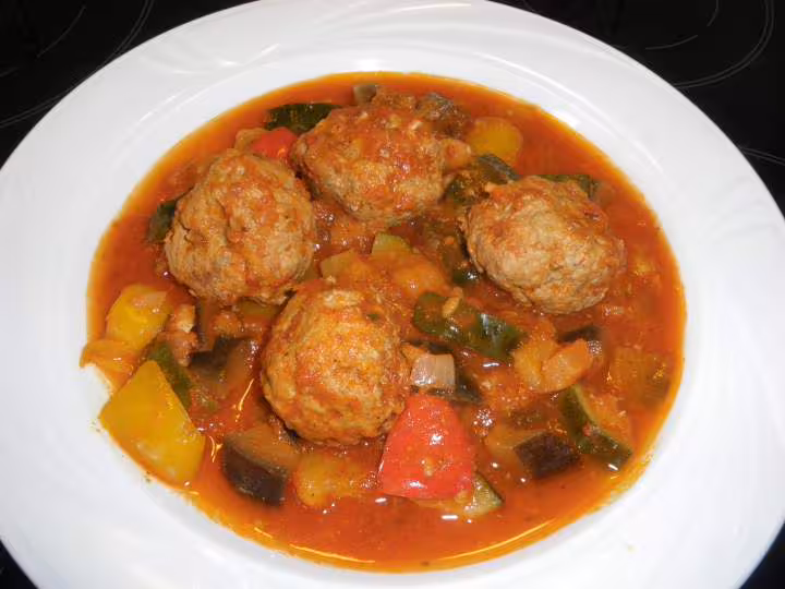 Boulettes a la ratatouille